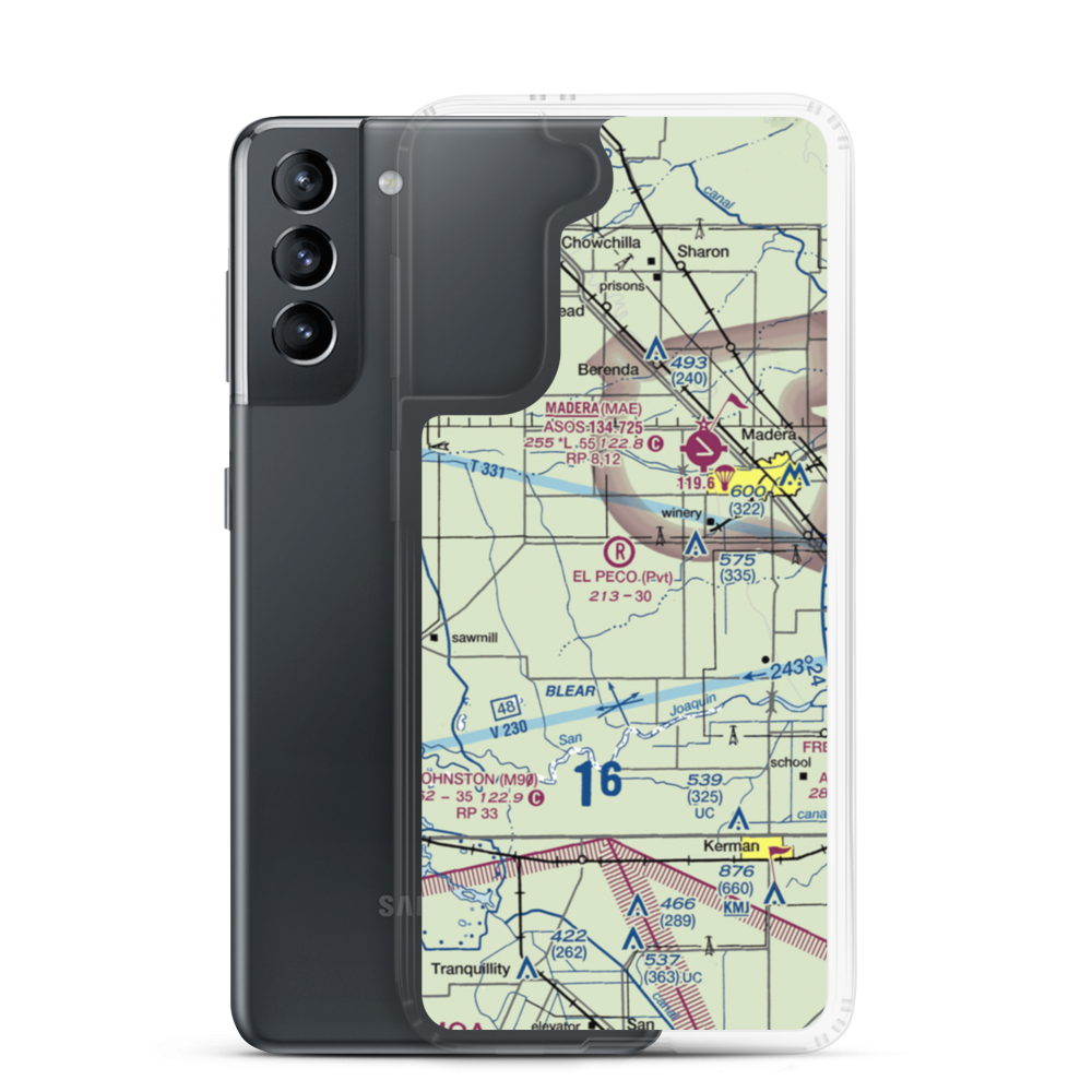El Peco Ranch Airport (49CL) VFR Sectional Samsung Case Samsung Galaxy S21 model shown