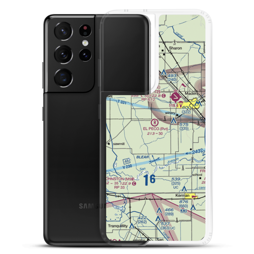 El Peco Ranch Airport (49CL) VFR Sectional Samsung Case Samsung Galaxy S21 Ultra model shown