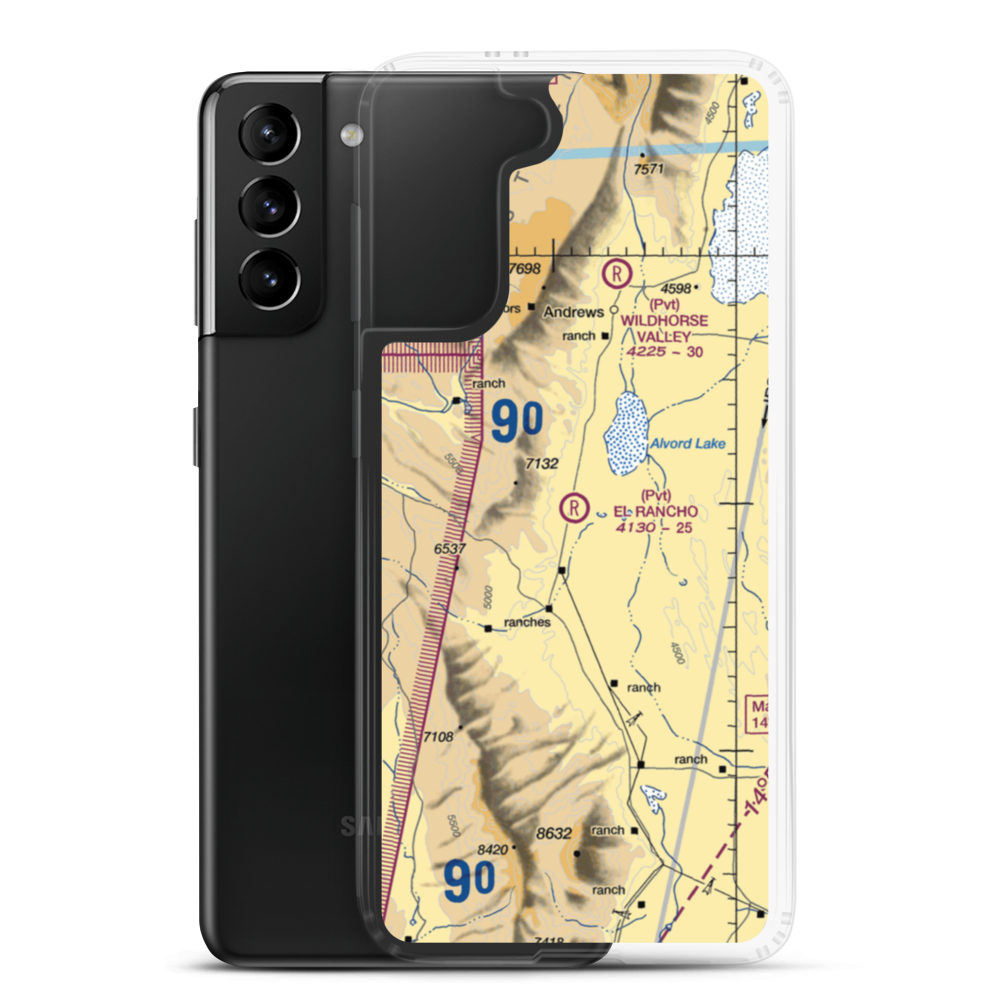 El Rancho Airport (2OG4) VFR Sectional Samsung Case Samsung Galaxy S21 Plus model shown