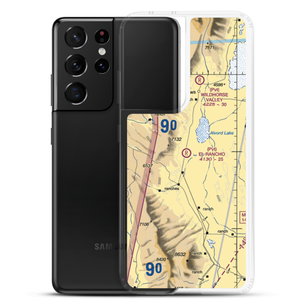 El Rancho Airport (2OG4) VFR Sectional Samsung Case Samsung Galaxy S21 Ultra model shown