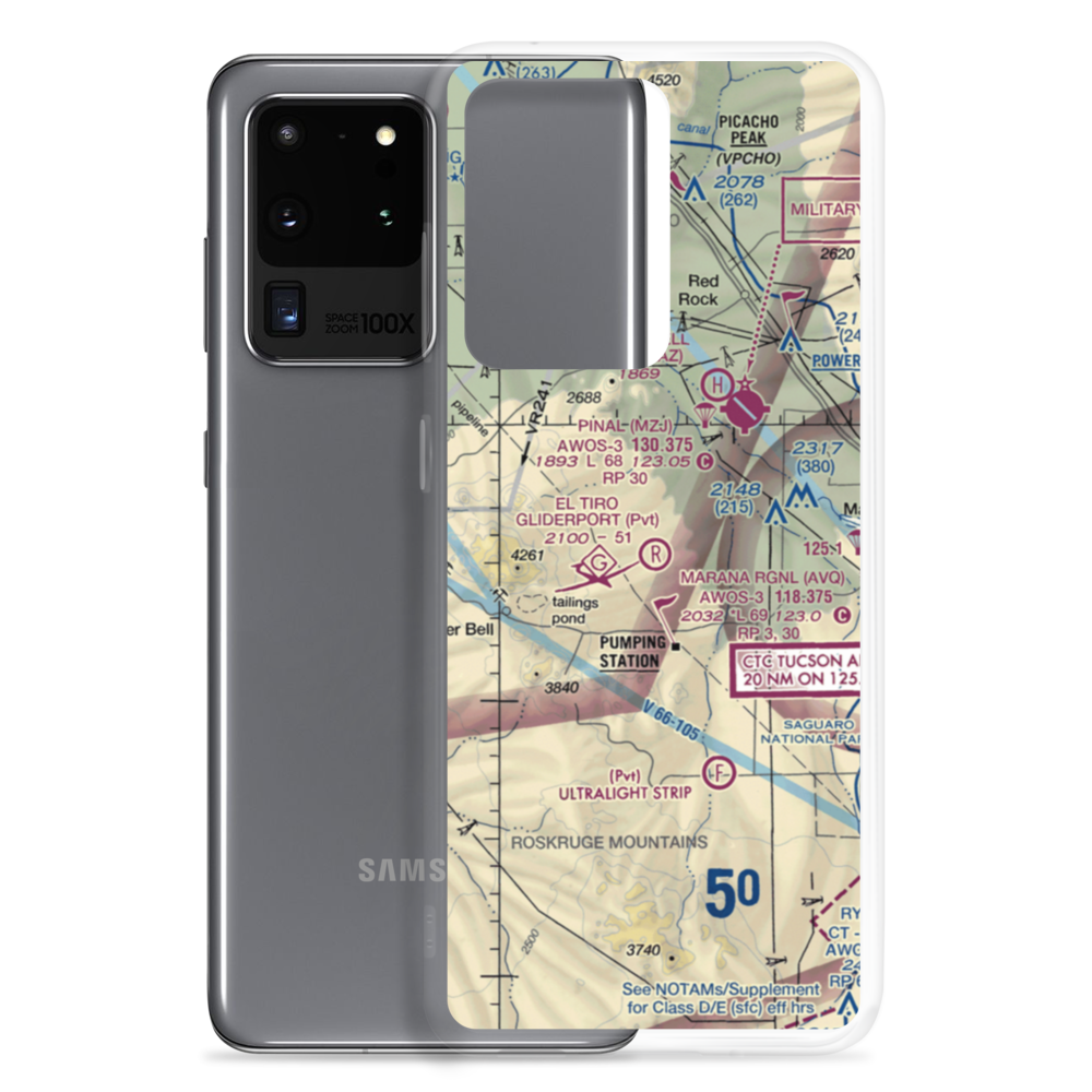 El Tiro Gliderport (AZ67) VFR Sectional Samsung Case Samsung Galaxy S20 Ultra model shown