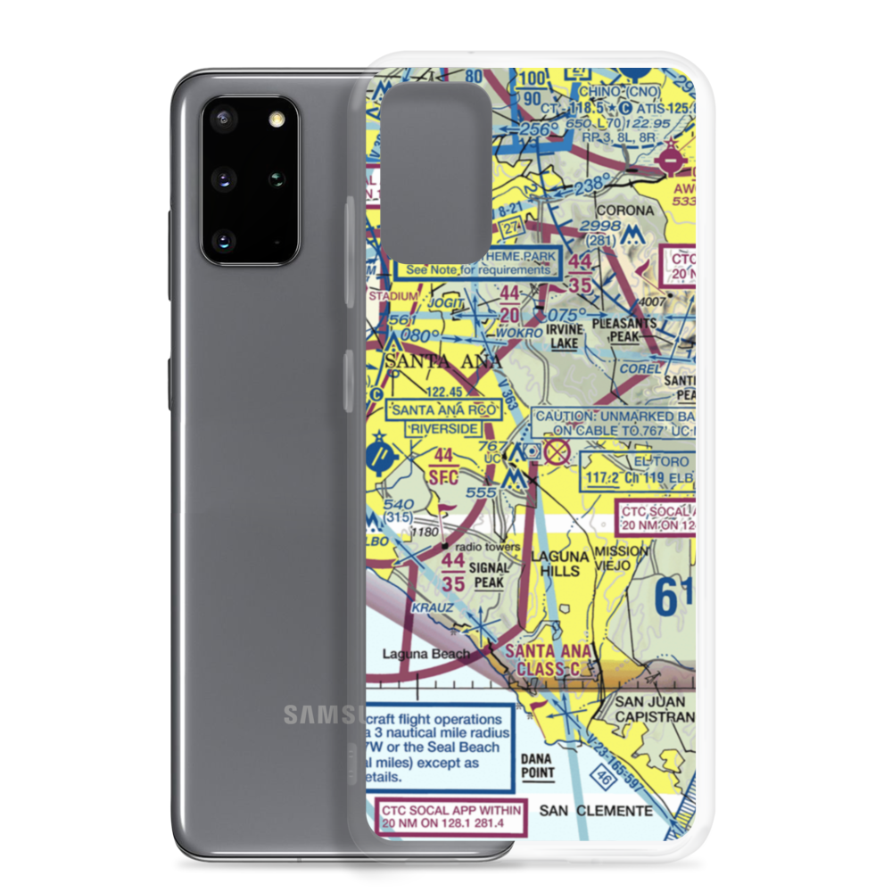 El Toro Marine Corps Air Station (NZJ) VFR Sectional Samsung Case Samsung Galaxy S20 Plus model shown