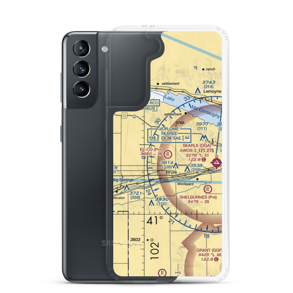 El-Co Airport (9NE1) VFR Sectional Samsung Case Samsung Galaxy S21 model shown