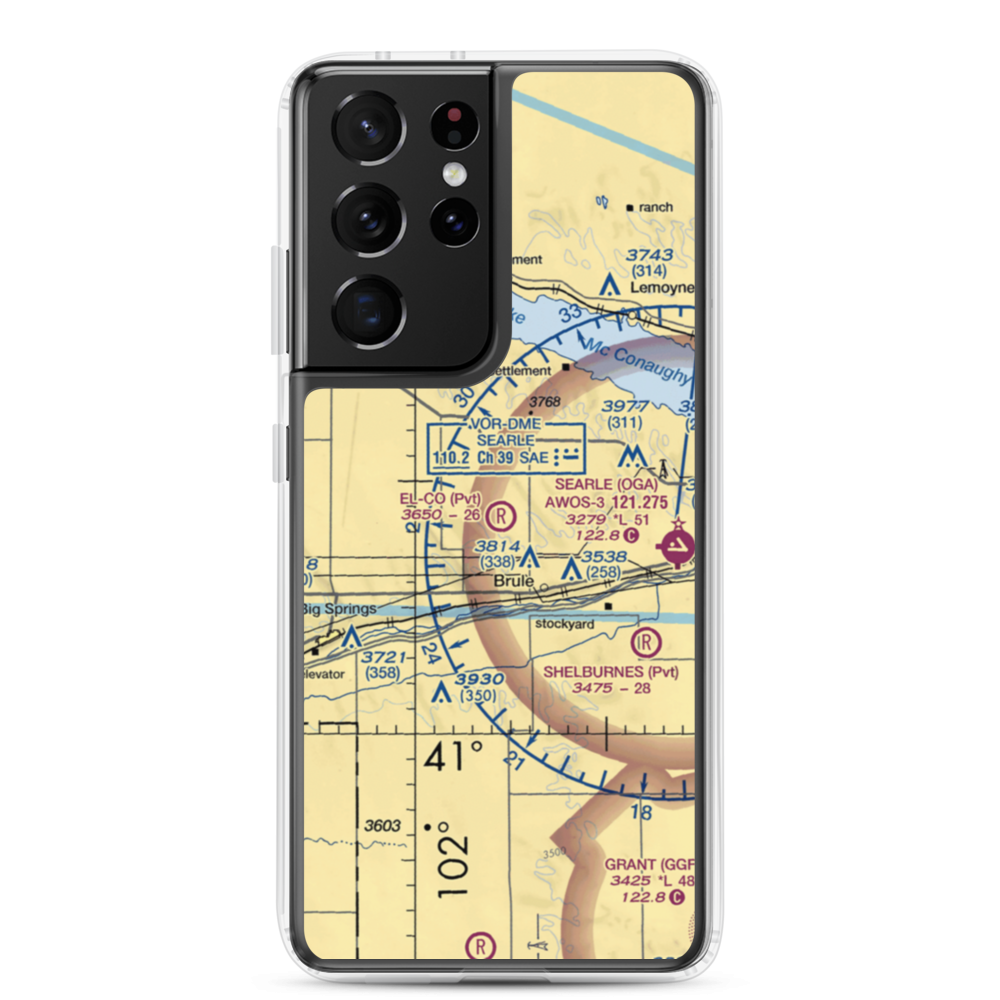El-Co Airport (9NE1) VFR Sectional Samsung Case Samsung Galaxy S21 Ultra model shown