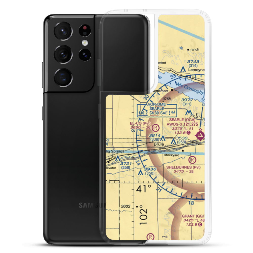 El-Co Airport (9NE1) VFR Sectional Samsung Case Samsung Galaxy S21 Ultra model shown