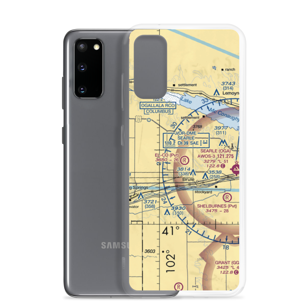 El-Co Airport (9NE1) VFR Sectional Samsung Case Samsung Galaxy S20 model shown