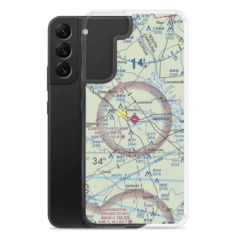 Elbert-County-Patz Field (EBA) VFR Sectional Samsung Case Samsung Galaxy S22 Plus model shown