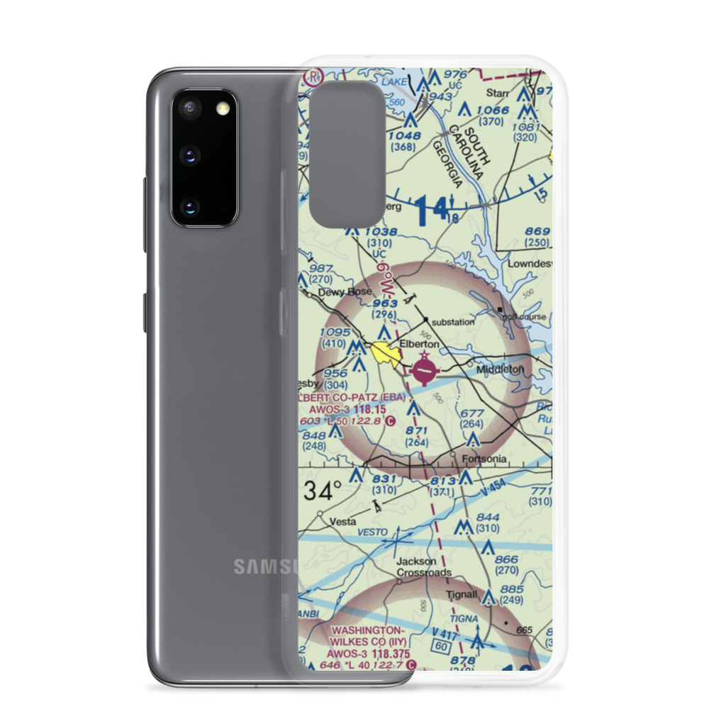 Elbert-County-Patz Field (EBA) VFR Sectional Samsung Case Samsung Galaxy S20 model shown