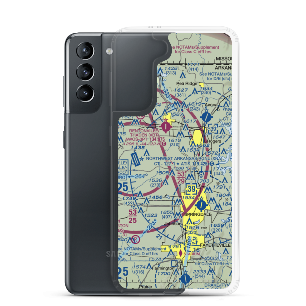 Elder Airstrip (6AR1) VFR Sectional Samsung Case Samsung Galaxy S21 model shown