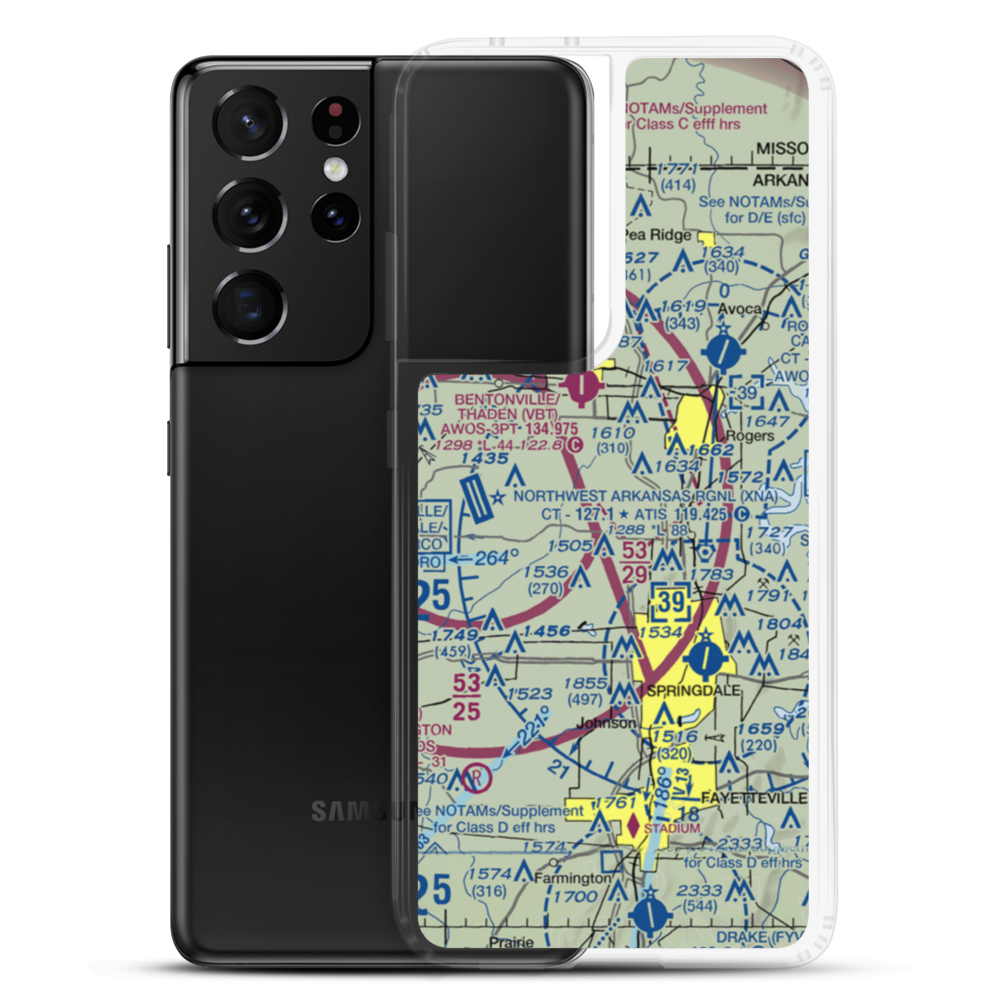 Elder Airstrip (6AR1) VFR Sectional Samsung Case Samsung Galaxy S21 Ultra model shown