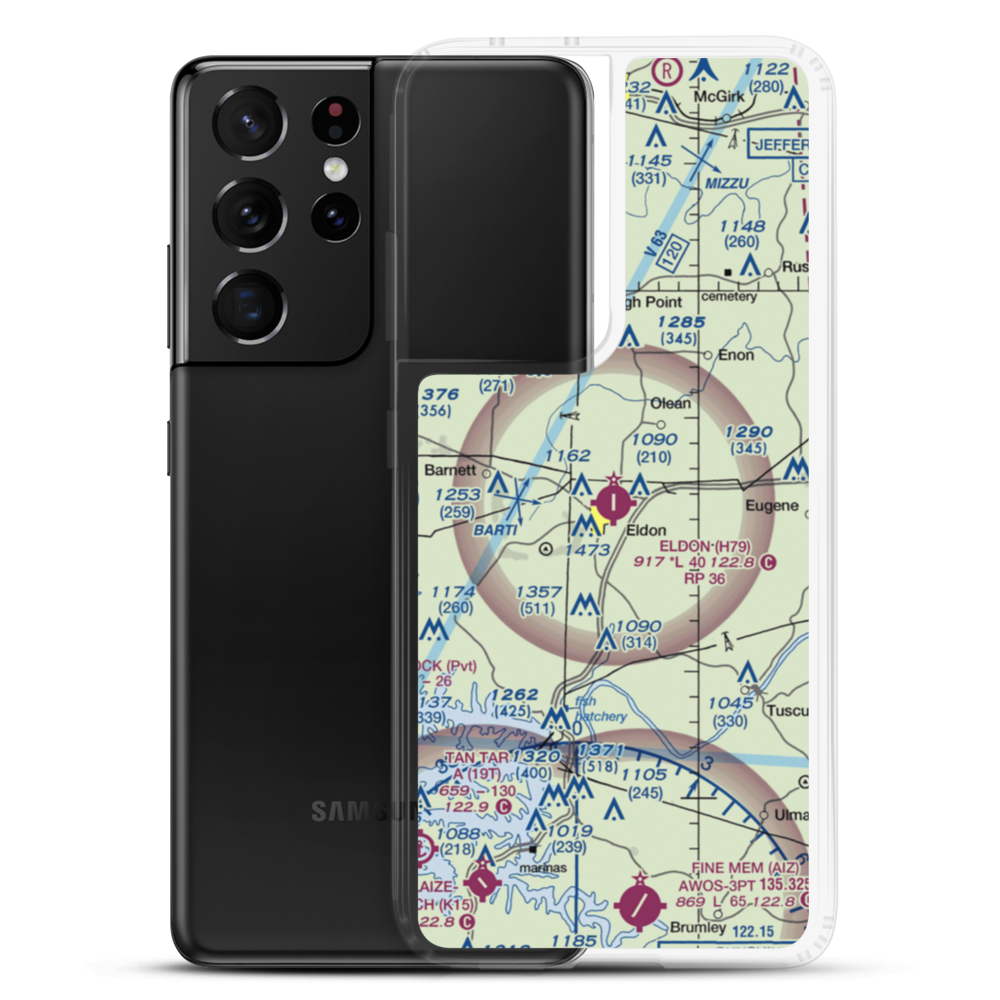 Eldon Model Airpark (H79) VFR Sectional Samsung Case Samsung Galaxy S21 Ultra model shown