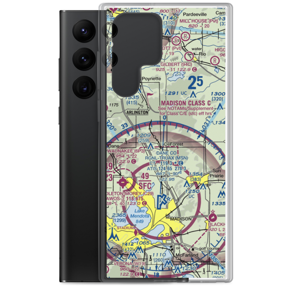 Elert Airport (WS12) VFR Sectional Samsung Case Samsung Galaxy S22 Ultra model shown