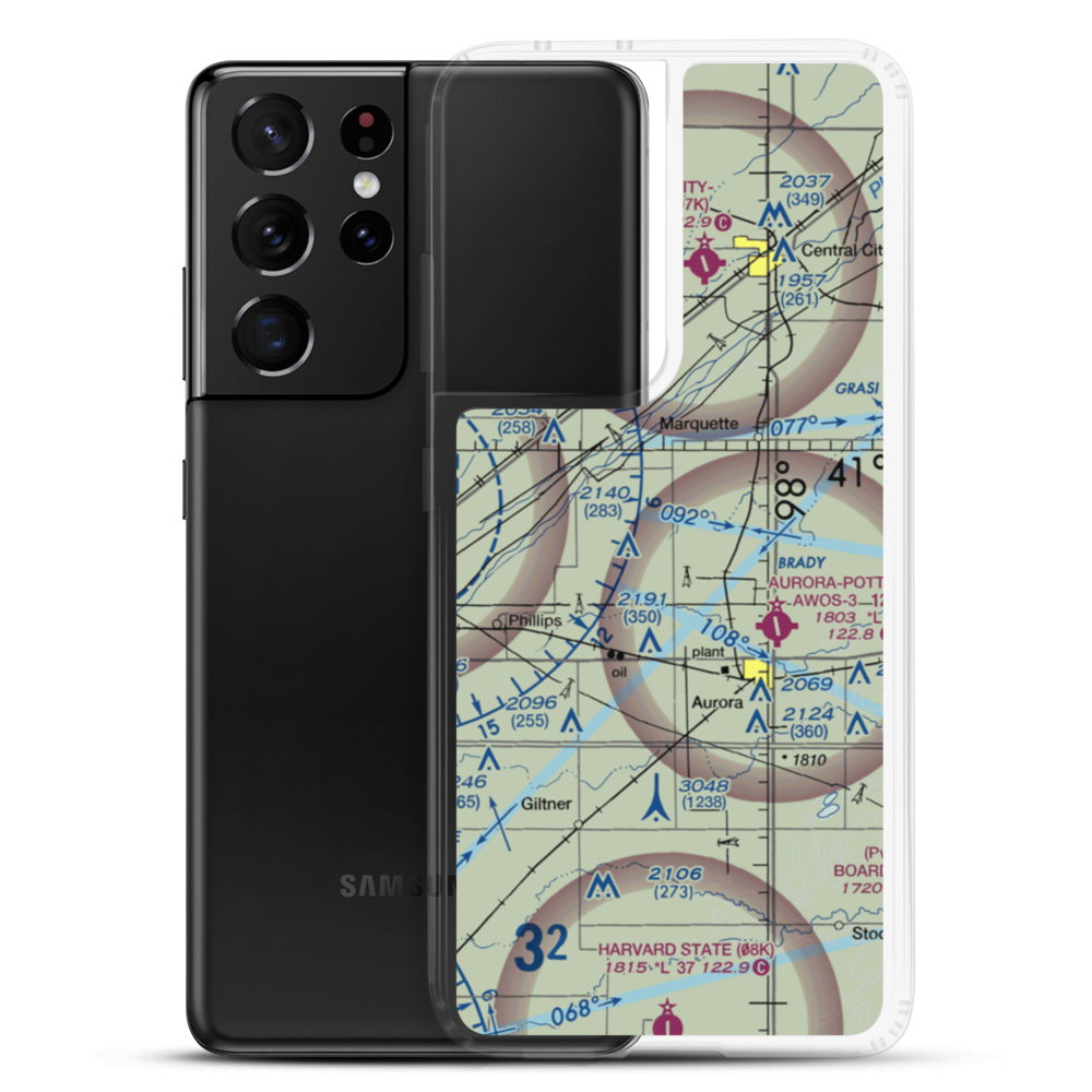 Elge Field (50NE) VFR Sectional Samsung Case Samsung Galaxy S21 Ultra model shown
