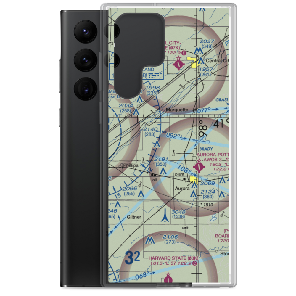 Elge Field (50NE) VFR Sectional Samsung Case Samsung Galaxy S22 Ultra model shown