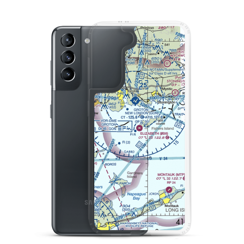 Elizabeth Field (0B8) VFR Sectional Samsung Case Samsung Galaxy S21 model shown