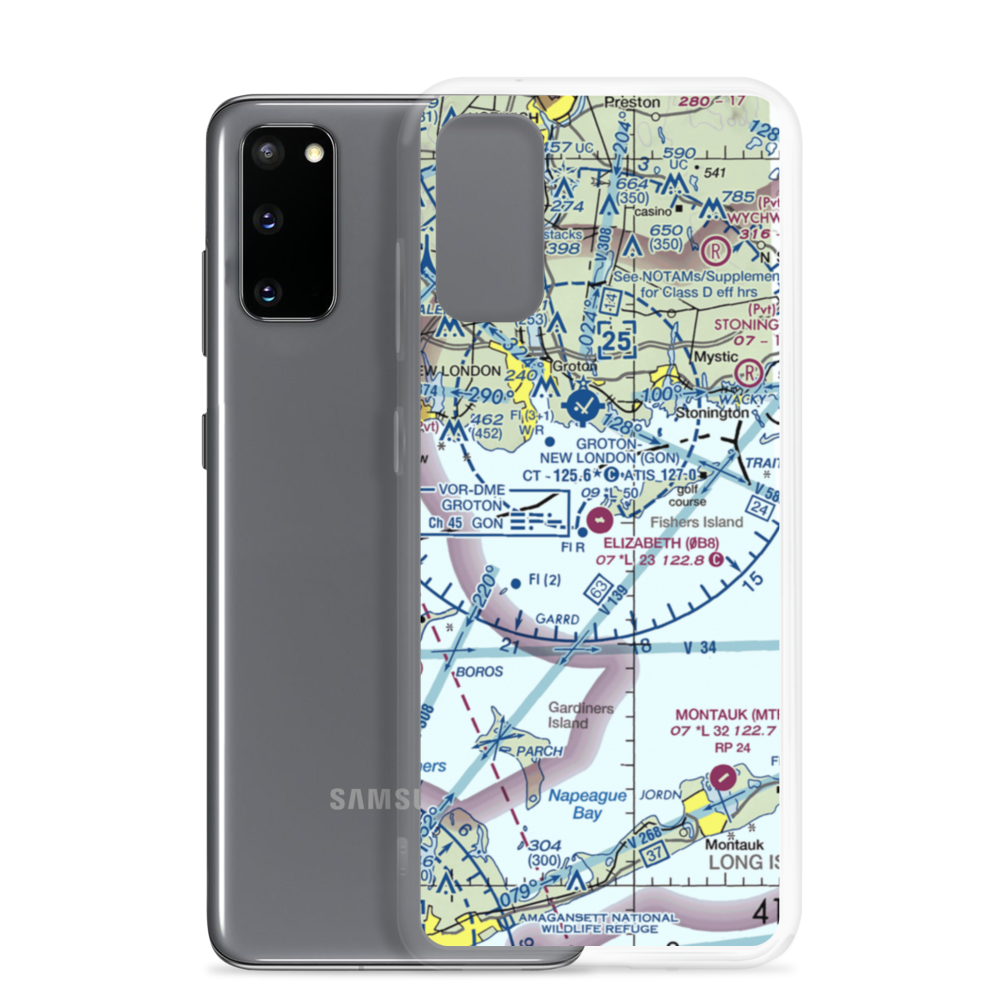 Elizabeth Field (0B8) VFR Sectional Samsung Case Samsung Galaxy S20 model shown