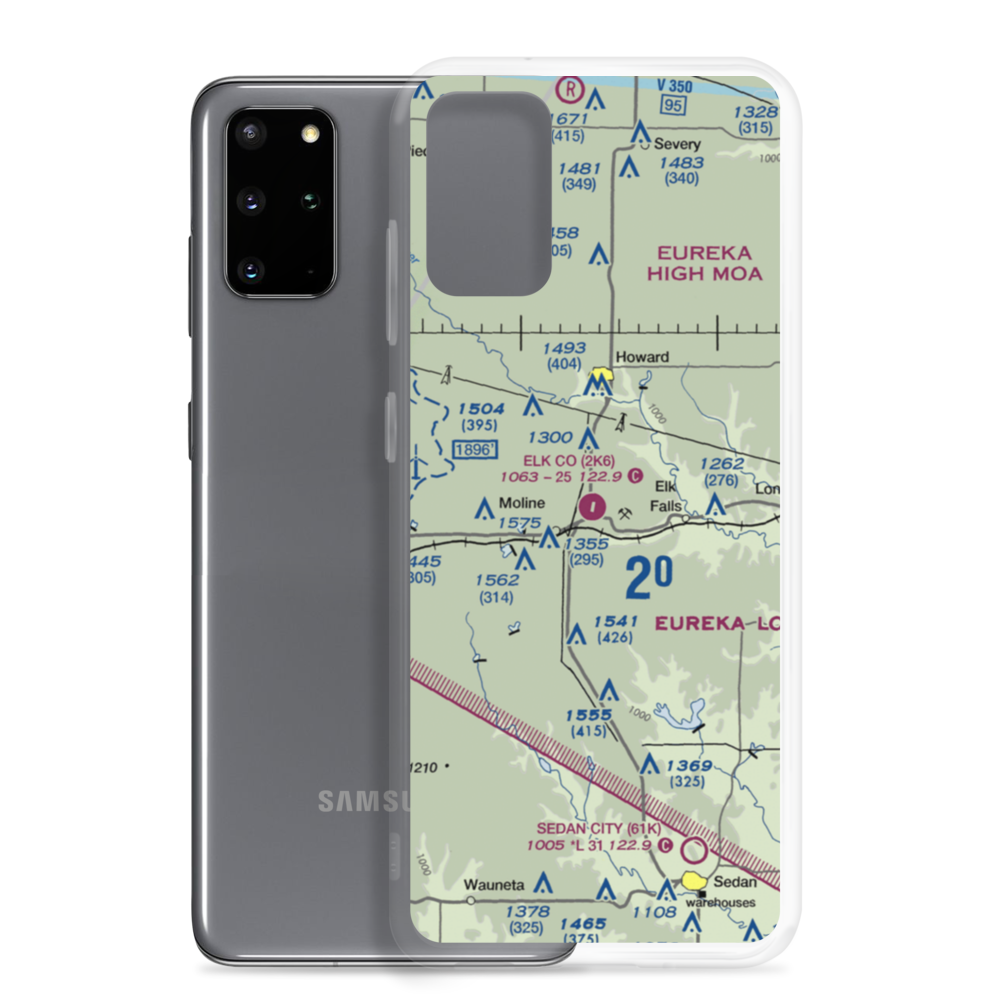 Elk County Airport (2K6) VFR Sectional Samsung Case Samsung Galaxy S20 Plus model shown