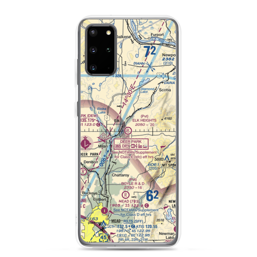 Elk Heights Airport (WN04) VFR Sectional Samsung Case Samsung Galaxy S20 Plus model shown