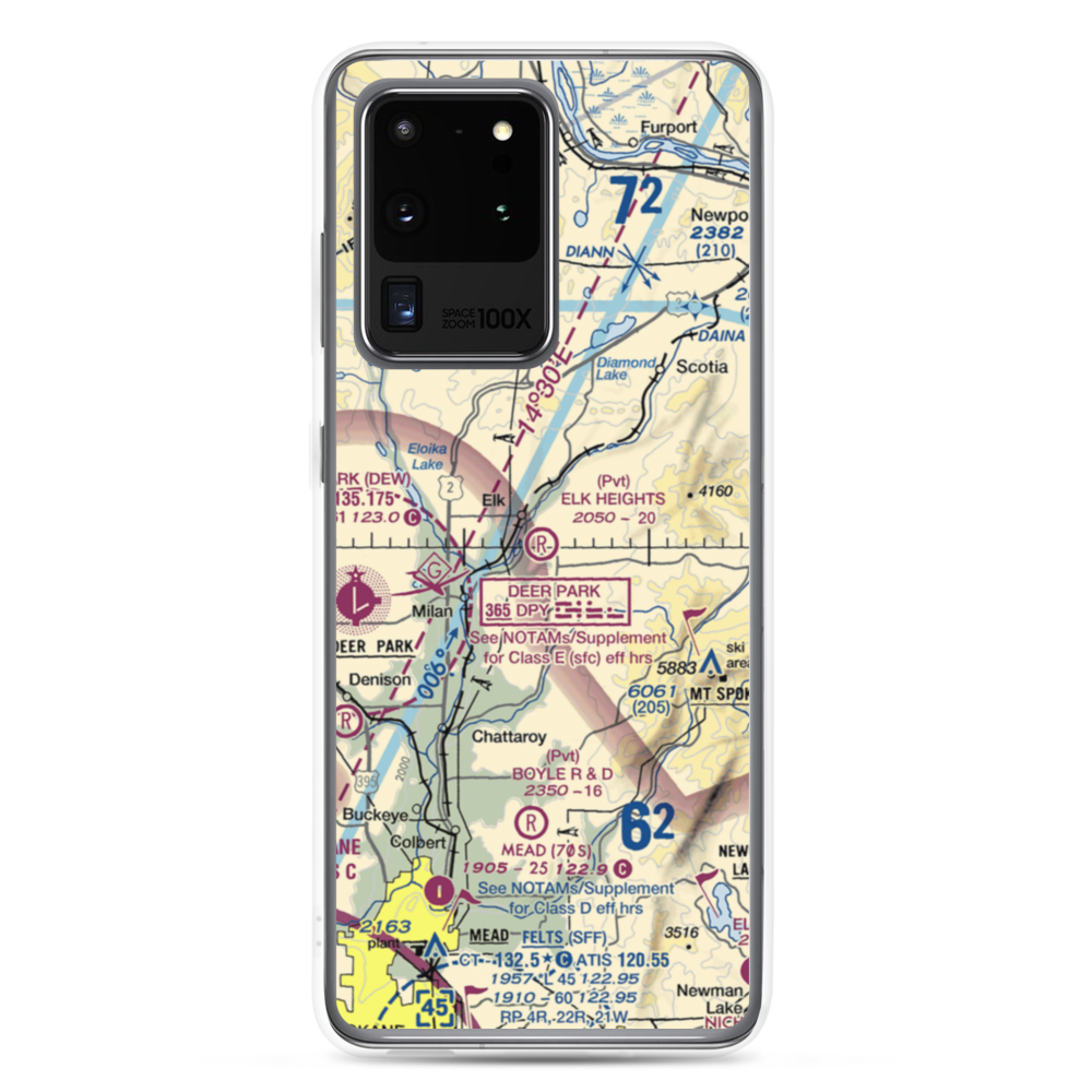 Elk Heights Airport (WN04) VFR Sectional Samsung Case Samsung Galaxy S20 Ultra model shown