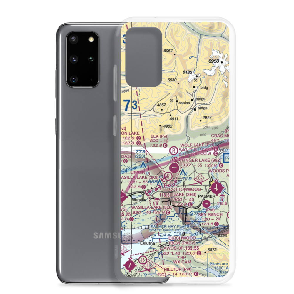 Elk Ranch Airport (9AA1) VFR Sectional Samsung Case Samsung Galaxy S20 Plus model shown