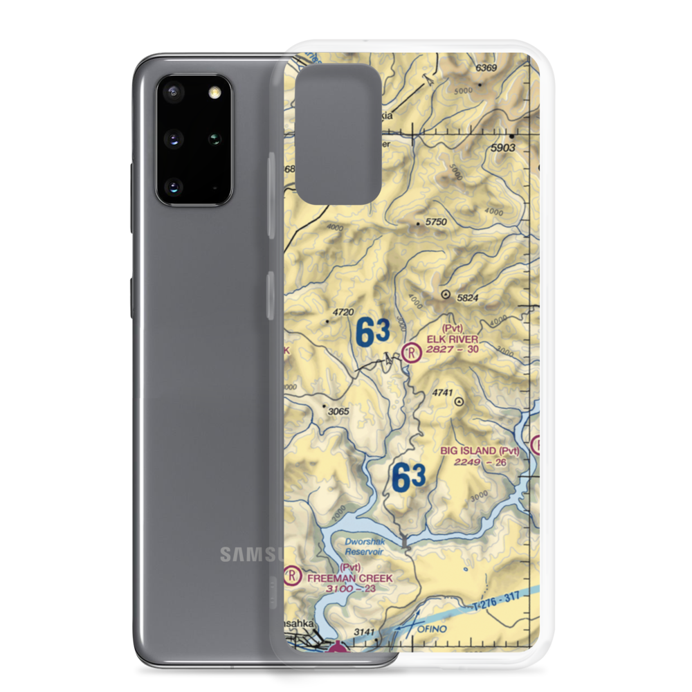 Elk River Airport (ID85) VFR Sectional Samsung Case Samsung Galaxy S20 Plus model shown