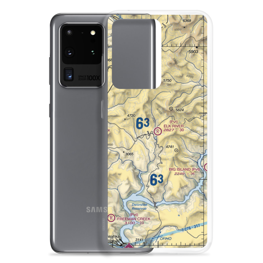 Elk River Airport (ID85) VFR Sectional Samsung Case Samsung Galaxy S20 Ultra model shown