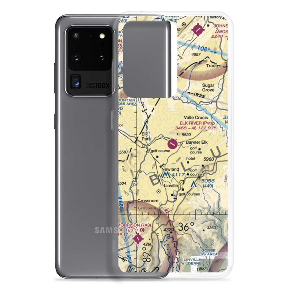 Elk River Airport (NC06) VFR Sectional Samsung Case Samsung Galaxy S20 Ultra model shown