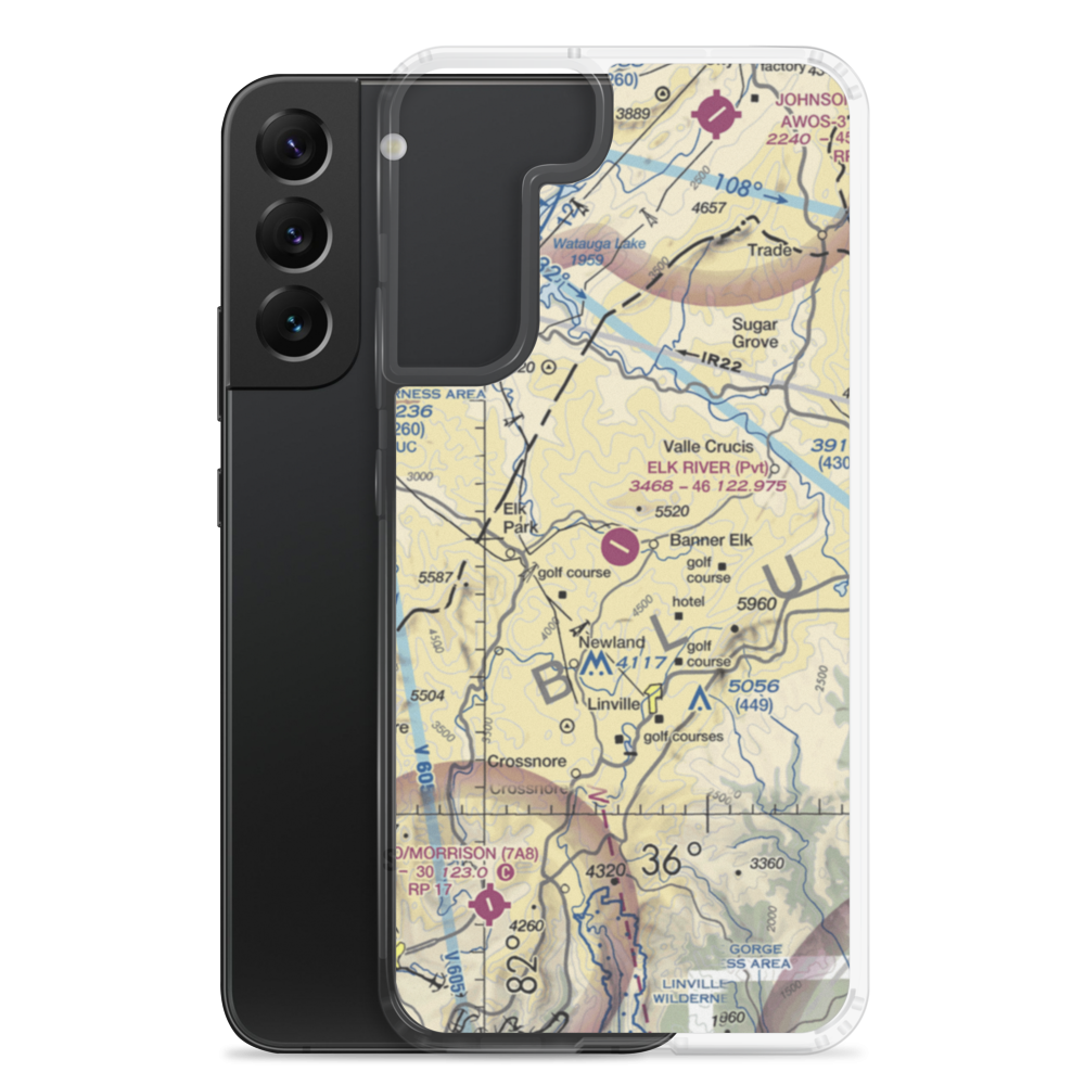 Elk River Airport (NC06) VFR Sectional Samsung Case Samsung Galaxy S22 Plus model shown