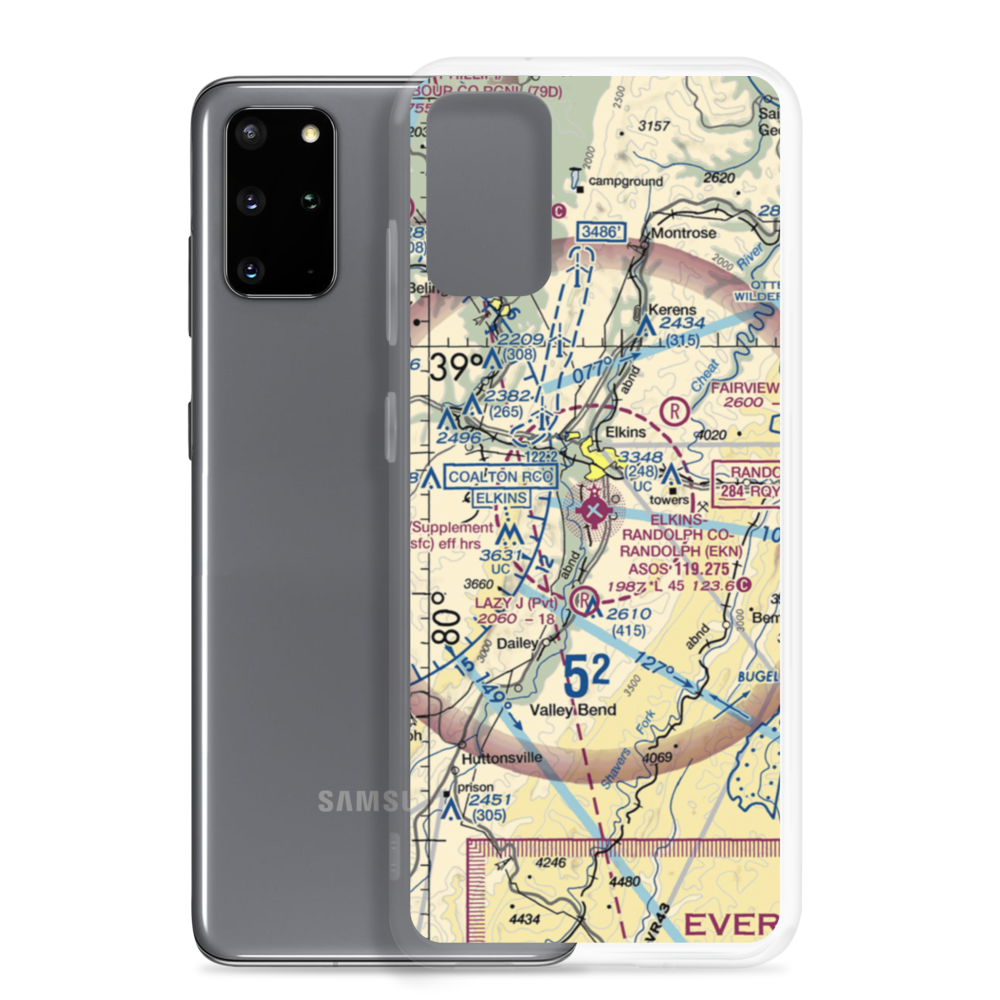 Elkins-Randolph Co-Jennings Randolph Field (EKN) VFR Sectional Samsung Case Samsung Galaxy S20 Plus model shown