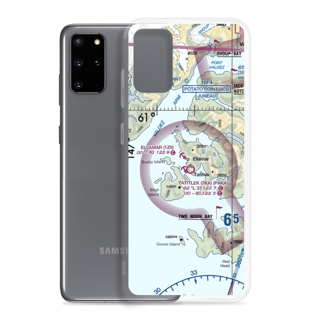 Ellamar Seaplane Base (1Z9) VFR Sectional Samsung Case Samsung Galaxy S20 Plus model shown