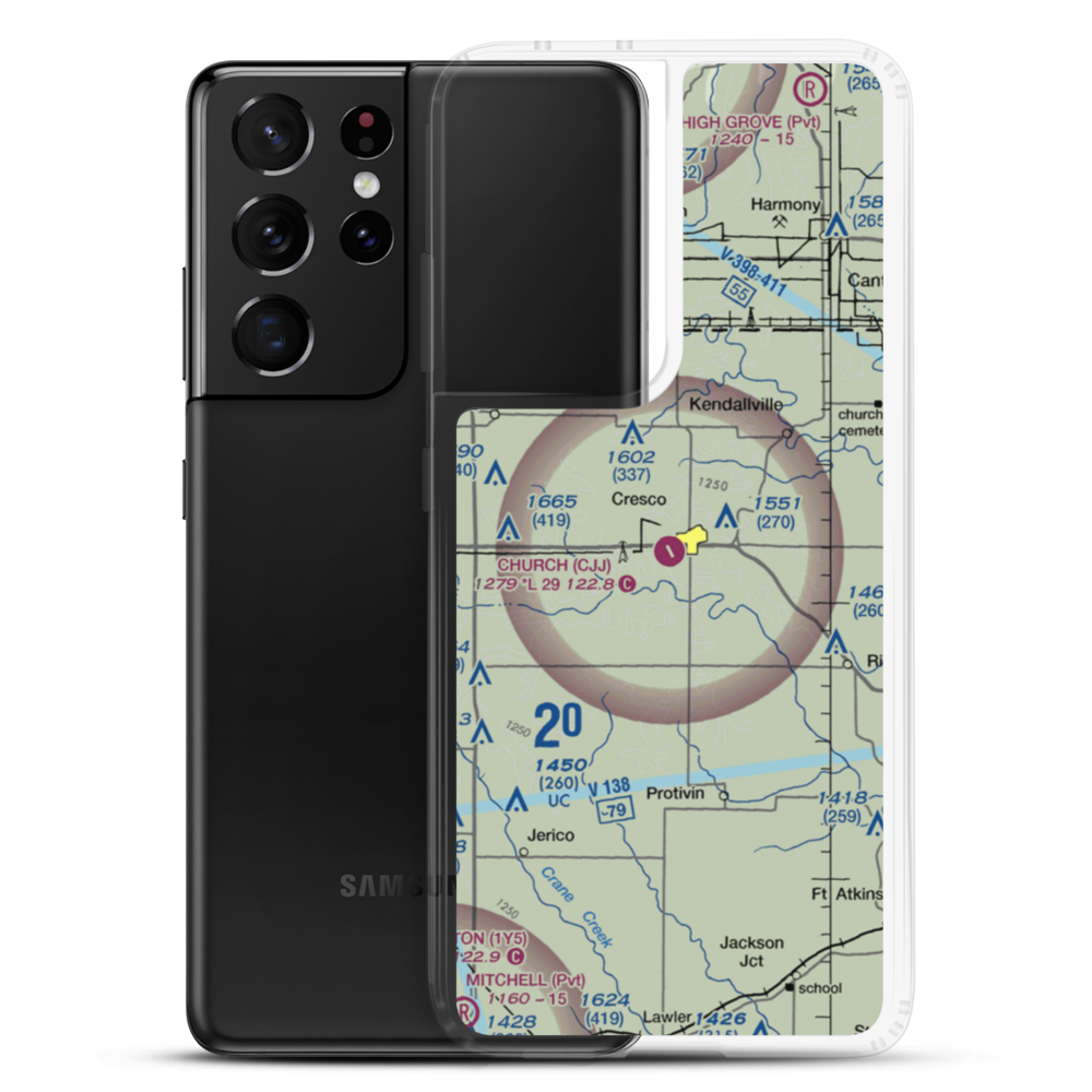 Ellen Church Field (CJJ) VFR Sectional Samsung Case Samsung Galaxy S21 Ultra model shown