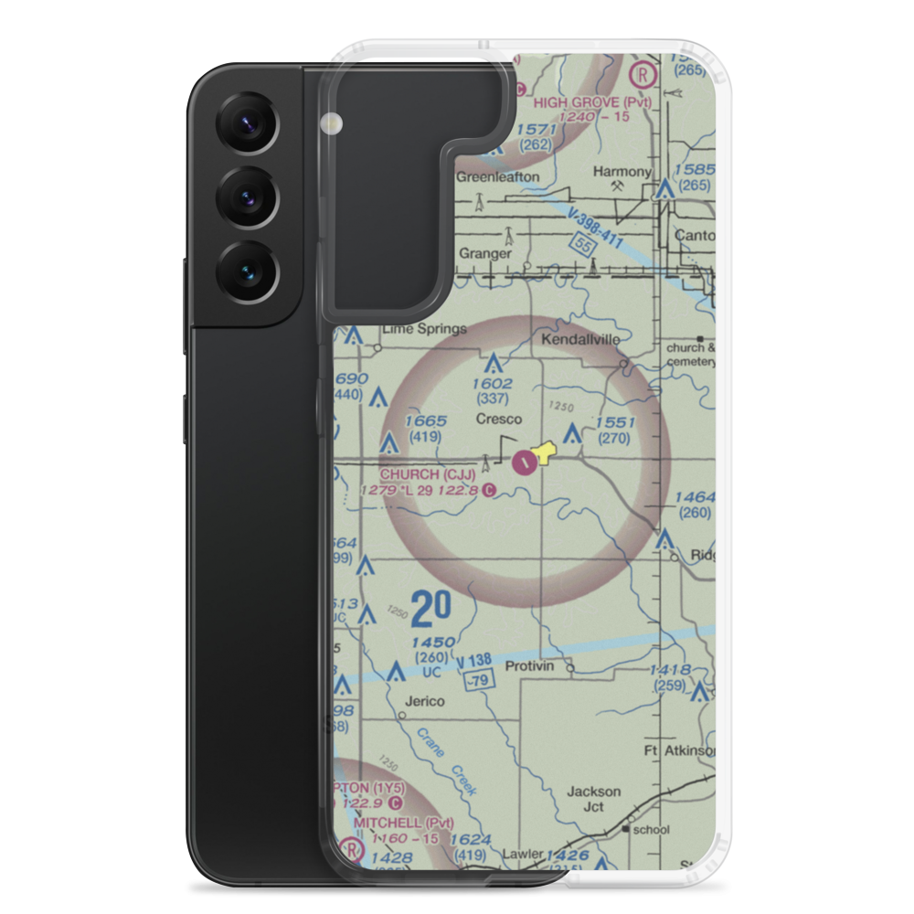 Ellen Church Field (CJJ) VFR Sectional Samsung Case Samsung Galaxy S22 Plus model shown