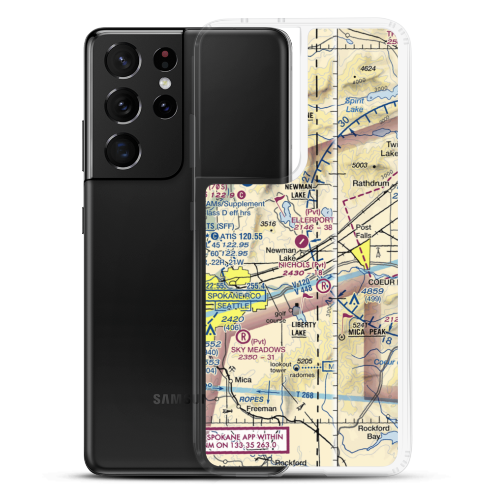Ellerport Airport (WN54) VFR Sectional Samsung Case Samsung Galaxy S21 Ultra model shown