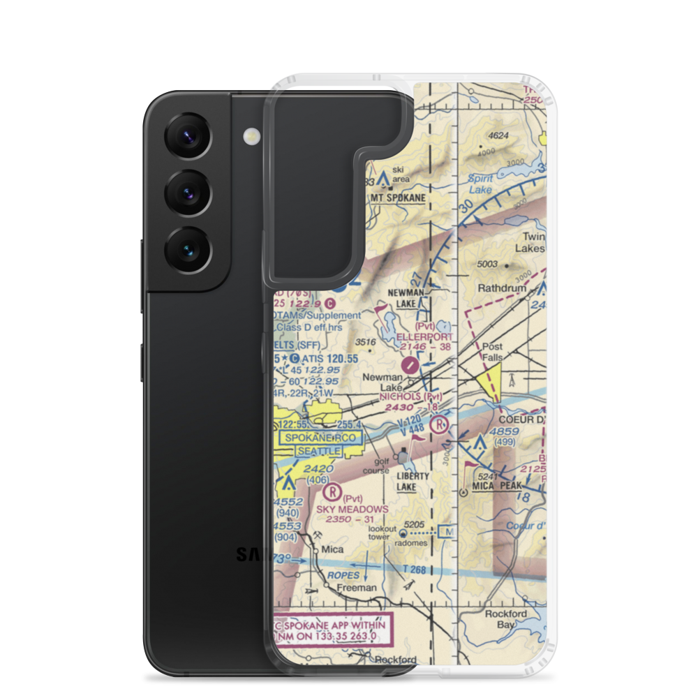 Ellerport Airport (WN54) VFR Sectional Samsung Case Samsung Galaxy S22 model shown