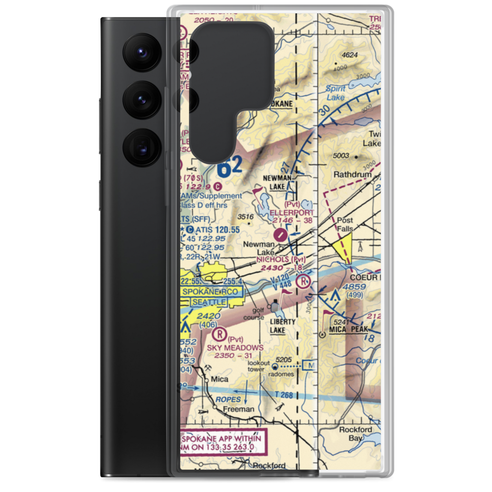 Ellerport Airport (WN54) VFR Sectional Samsung Case Samsung Galaxy S22 Ultra model shown