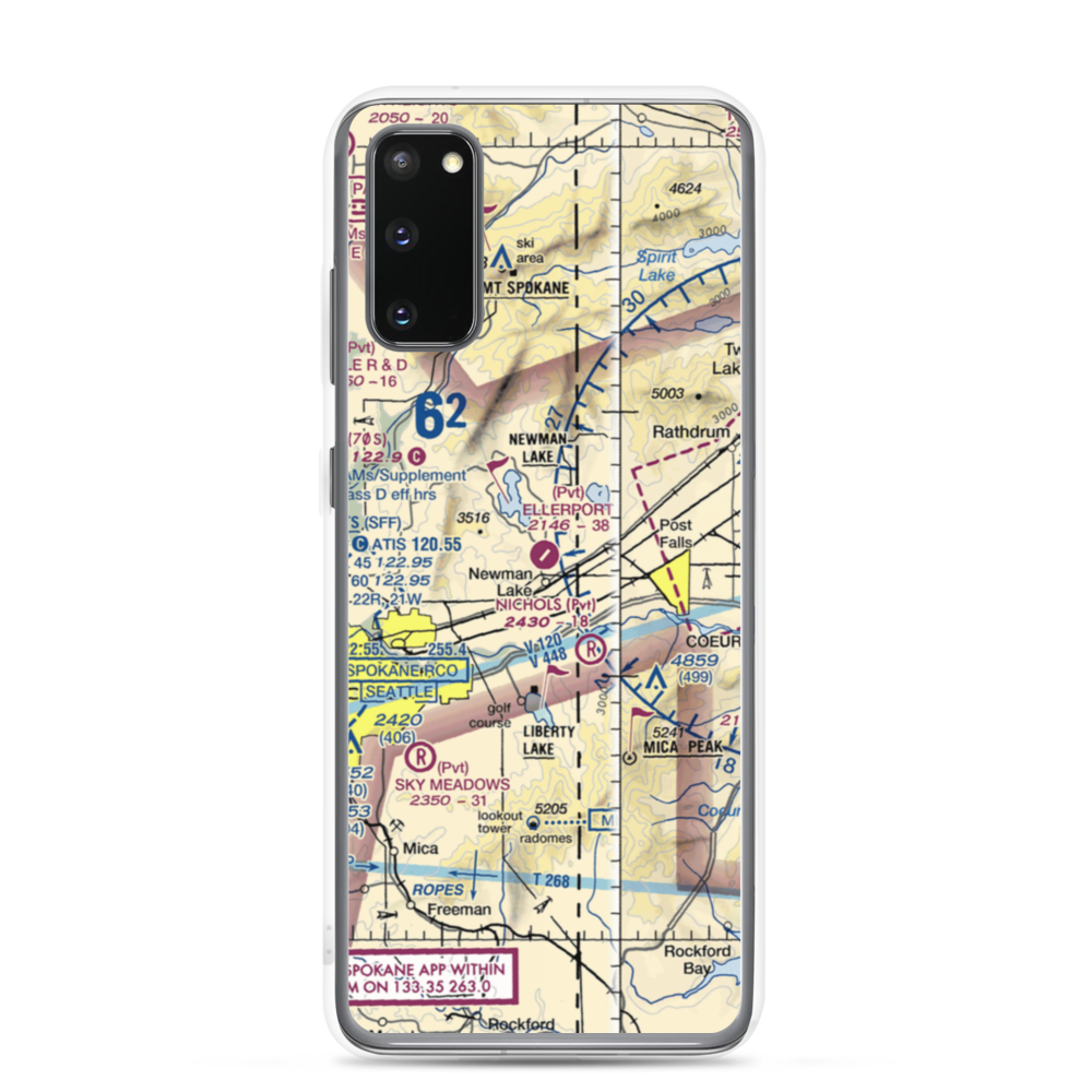 Ellerport Airport (WN54) VFR Sectional Samsung Case Samsung Galaxy S20 model shown