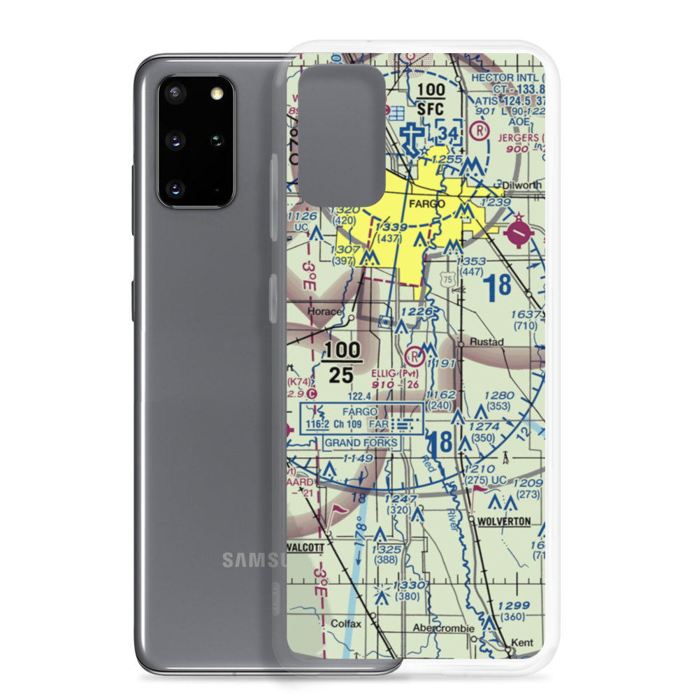 Ellig Field (ND99) VFR Sectional Samsung Case Samsung Galaxy S20 Plus model shown