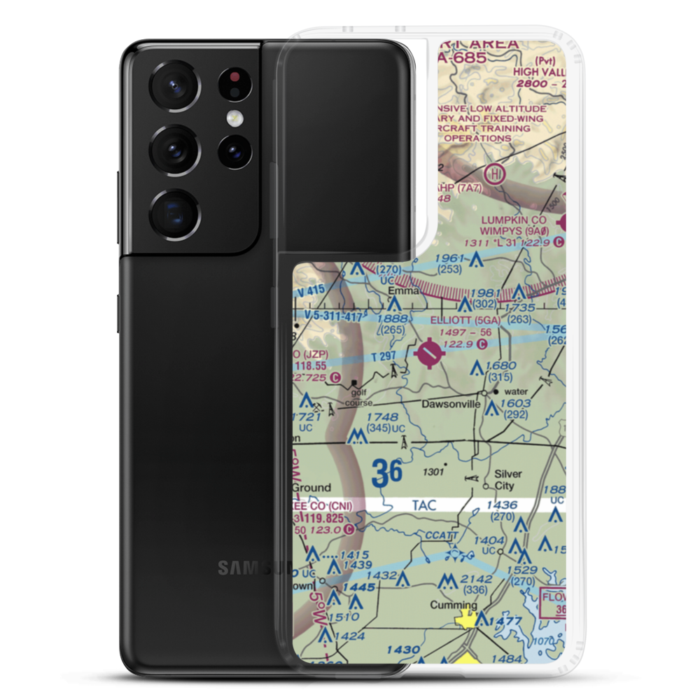 Elliott Field (5GA) VFR Sectional Samsung Case Samsung Galaxy S21 Ultra model shown