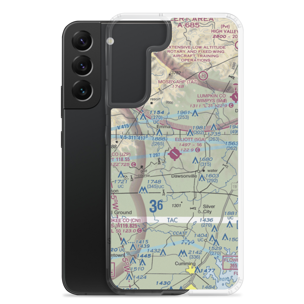 Elliott Field (5GA) VFR Sectional Samsung Case Samsung Galaxy S22 Plus model shown