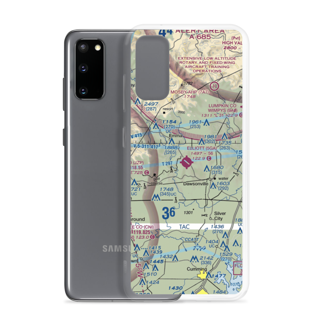 Elliott Field (5GA) VFR Sectional Samsung Case Samsung Galaxy S20 model shown