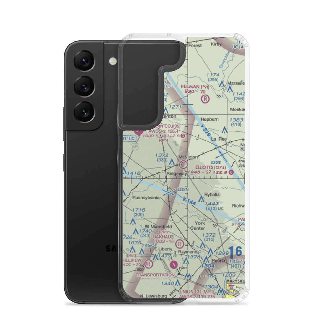Elliotts Landing Airport (O74) VFR Sectional Samsung Case Samsung Galaxy S22 model shown