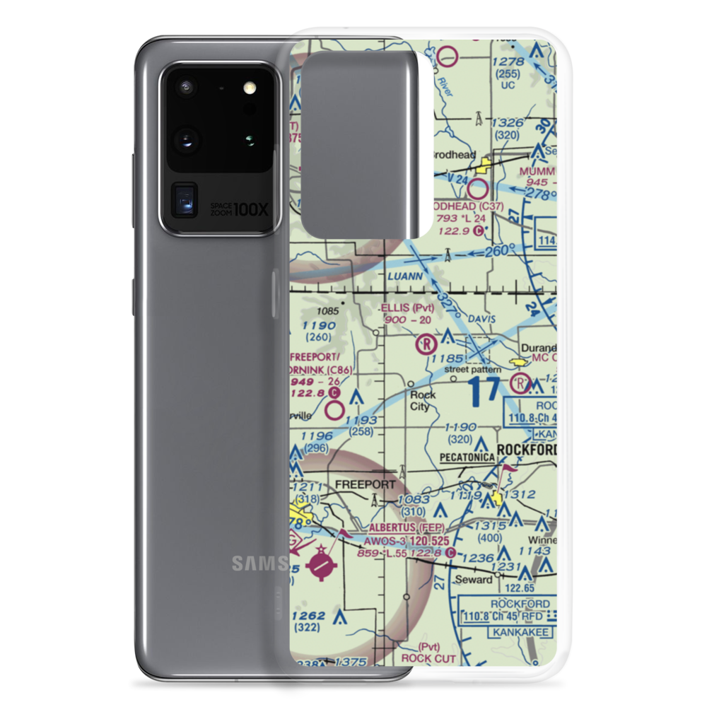 Ellis Airport (IL23) VFR Sectional Samsung Case Samsung Galaxy S20 Ultra model shown