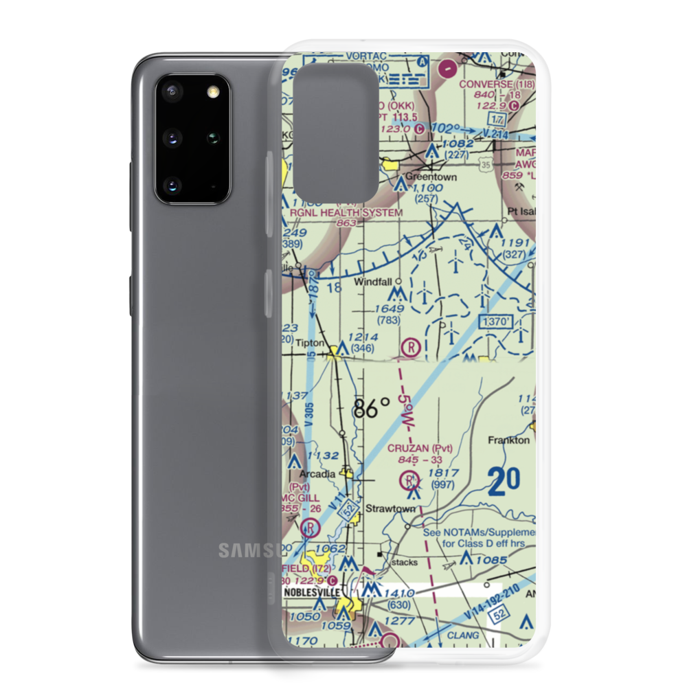 Ellison Airport (35IN) VFR Sectional Samsung Case Samsung Galaxy S20 Plus model shown