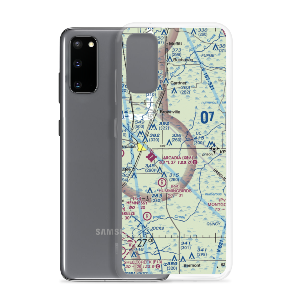 Ellsworth Field (FA27) VFR Sectional Samsung Case Samsung Galaxy S20 model shown