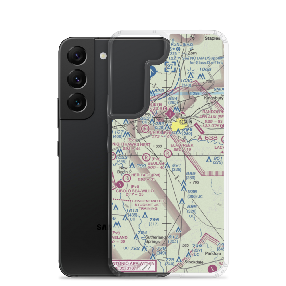Elm Creek Airpark (0TX6) VFR Sectional Samsung Case Samsung Galaxy S22 model shown