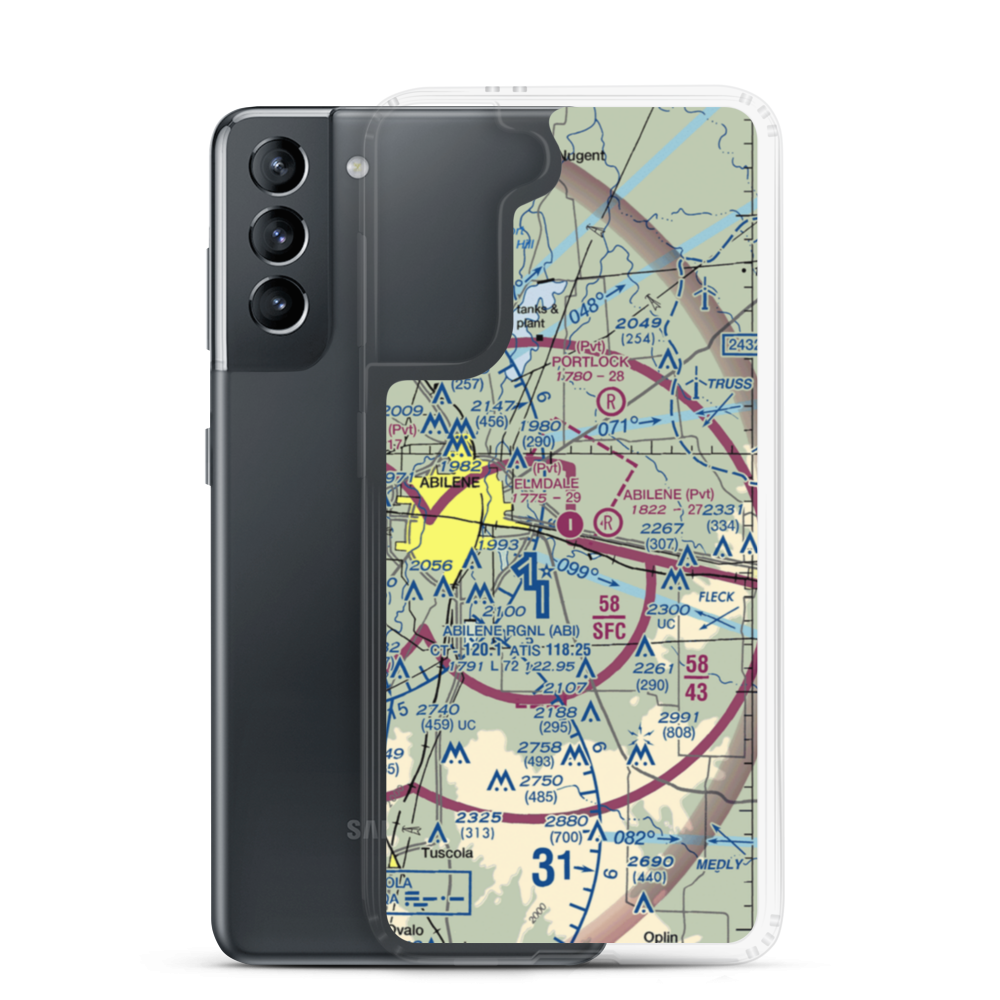 Elmdale Airpark (82TS) VFR Sectional Samsung Case Samsung Galaxy S21 model shown