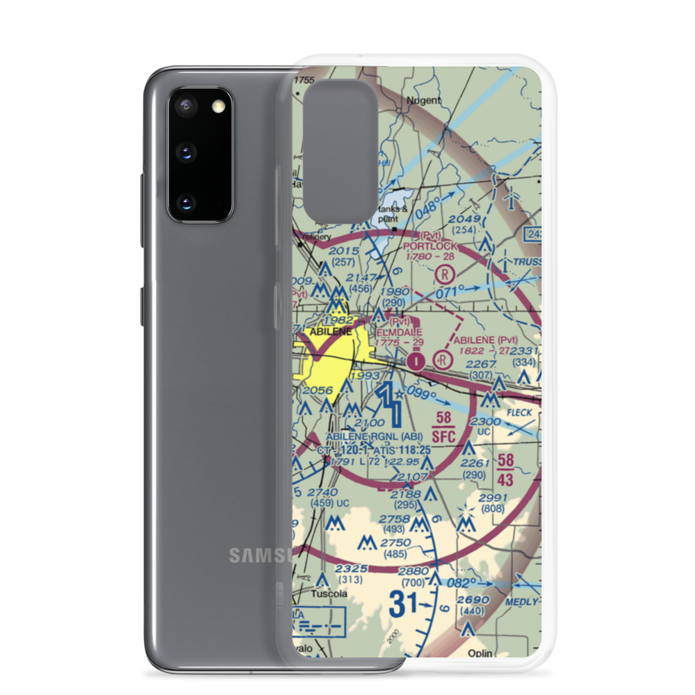 Elmdale Airpark (82TS) VFR Sectional Samsung Case Samsung Galaxy S20 model shown