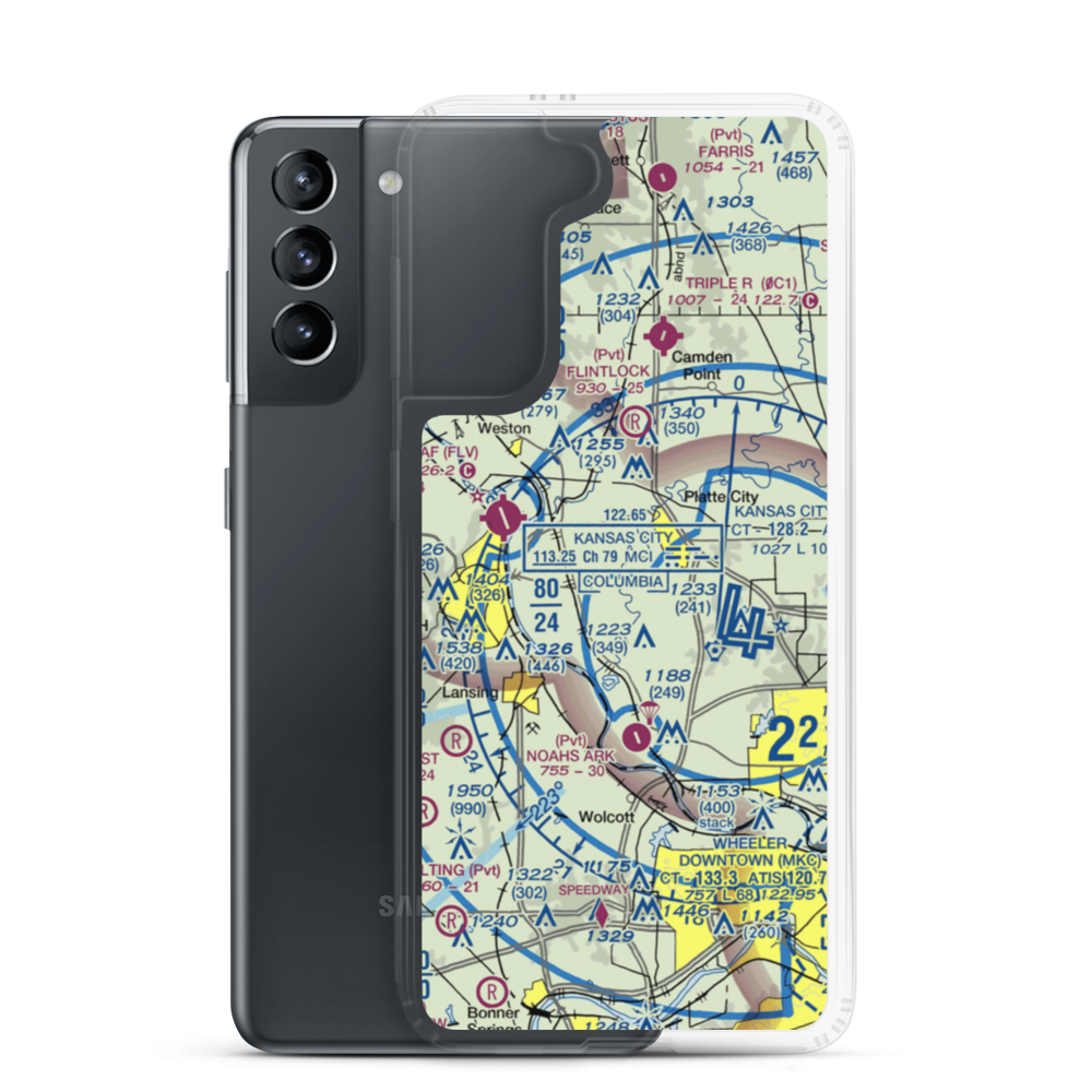 Elton Field (7MO5) VFR Sectional Samsung Case Samsung Galaxy S21 model shown
