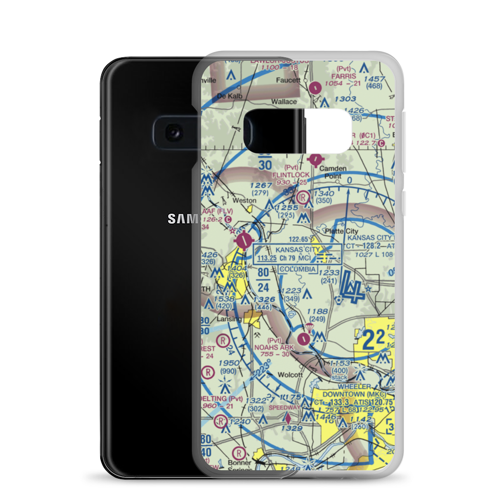 Elton Field (7MO5) VFR Sectional Samsung Case Samsung Galaxy S10e model shown