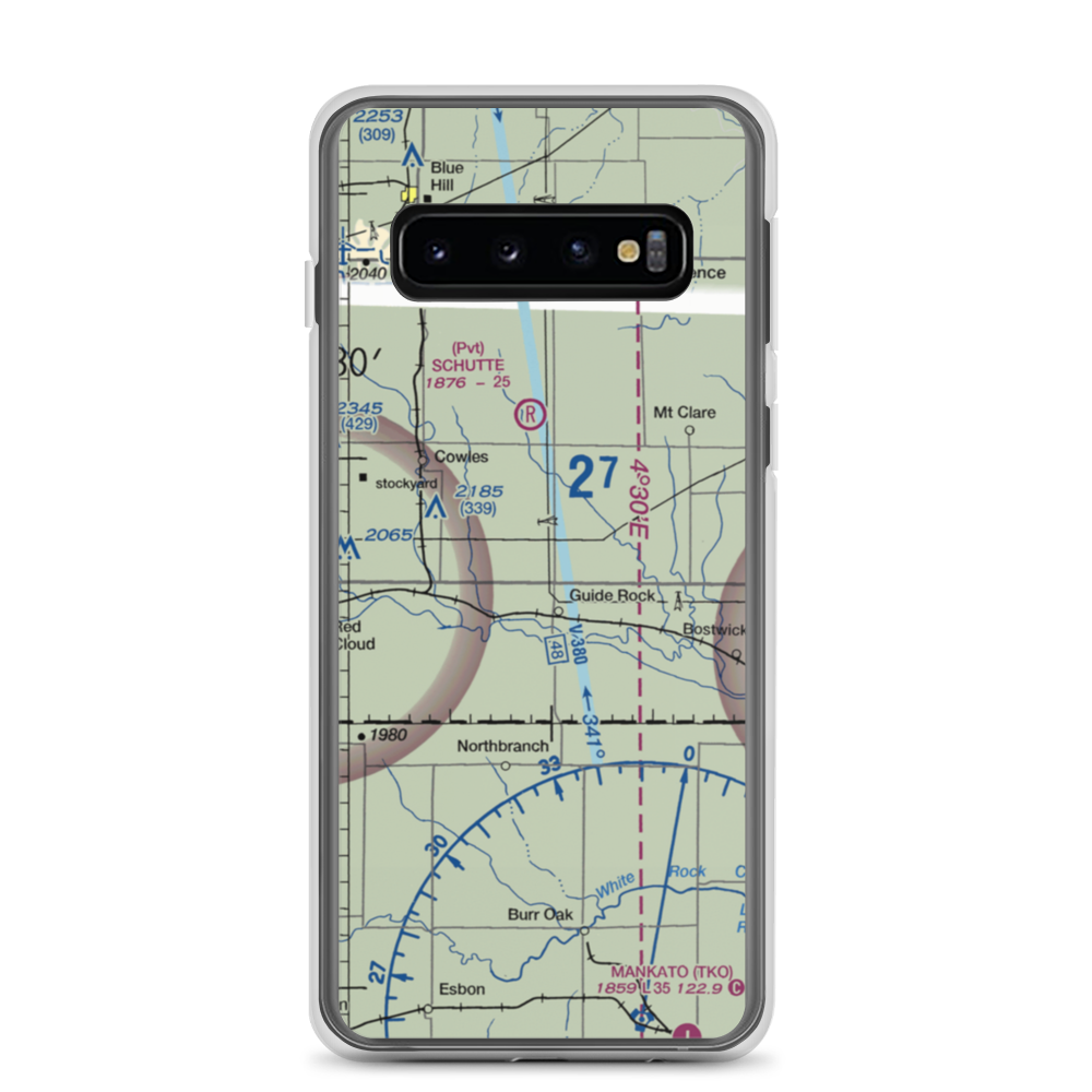Ely Airport (NE04) VFR Sectional Samsung Case Samsung Galaxy S10 model shown